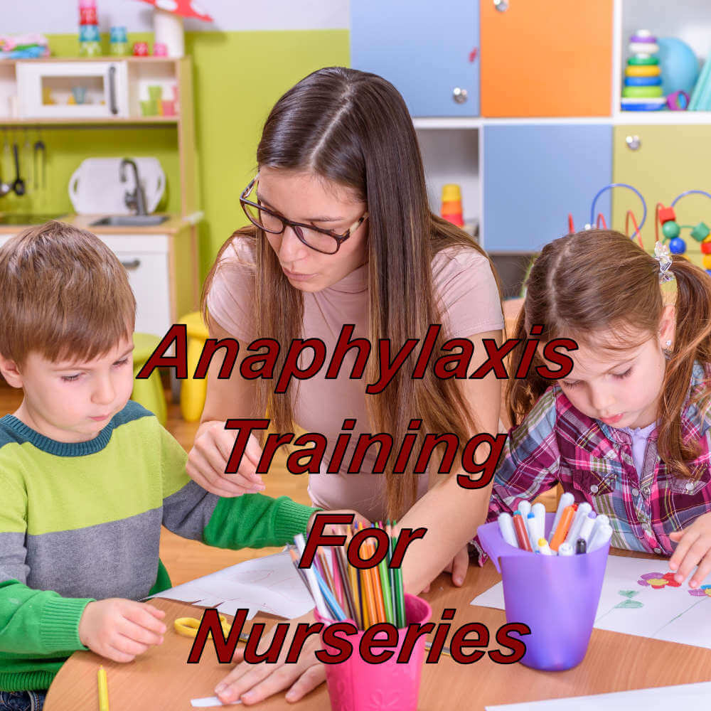 Anaphylaxis training on-line for childminders and nurseries, e-learning cpd certified course.
